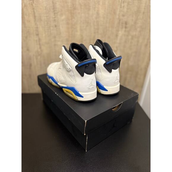 SZ 6y - Youth Jordan 6 Retro Sport Blue 2014 (gs) - Picture 2 of 4